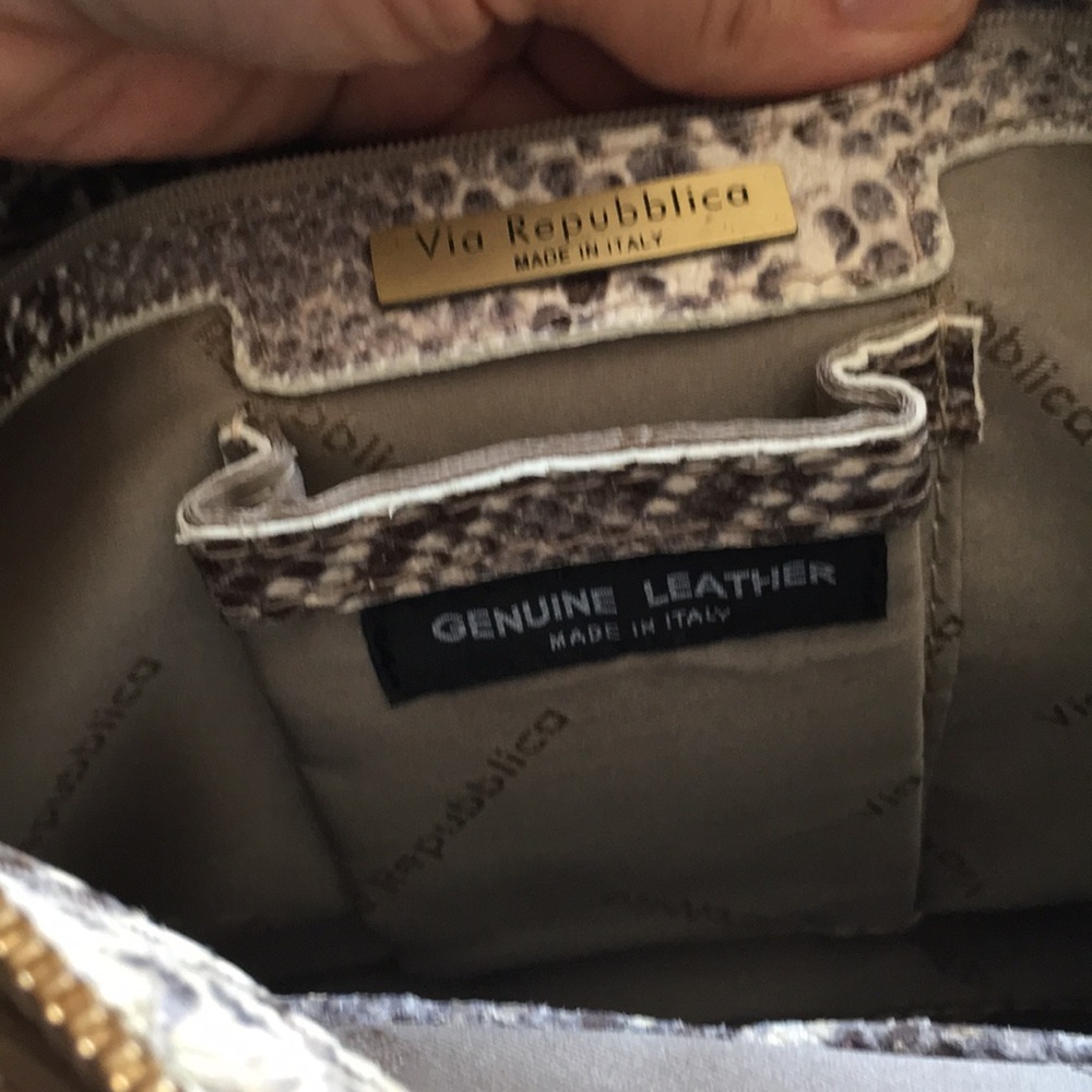 Via Repubblica genuine leather bag - Picture 3 of 8